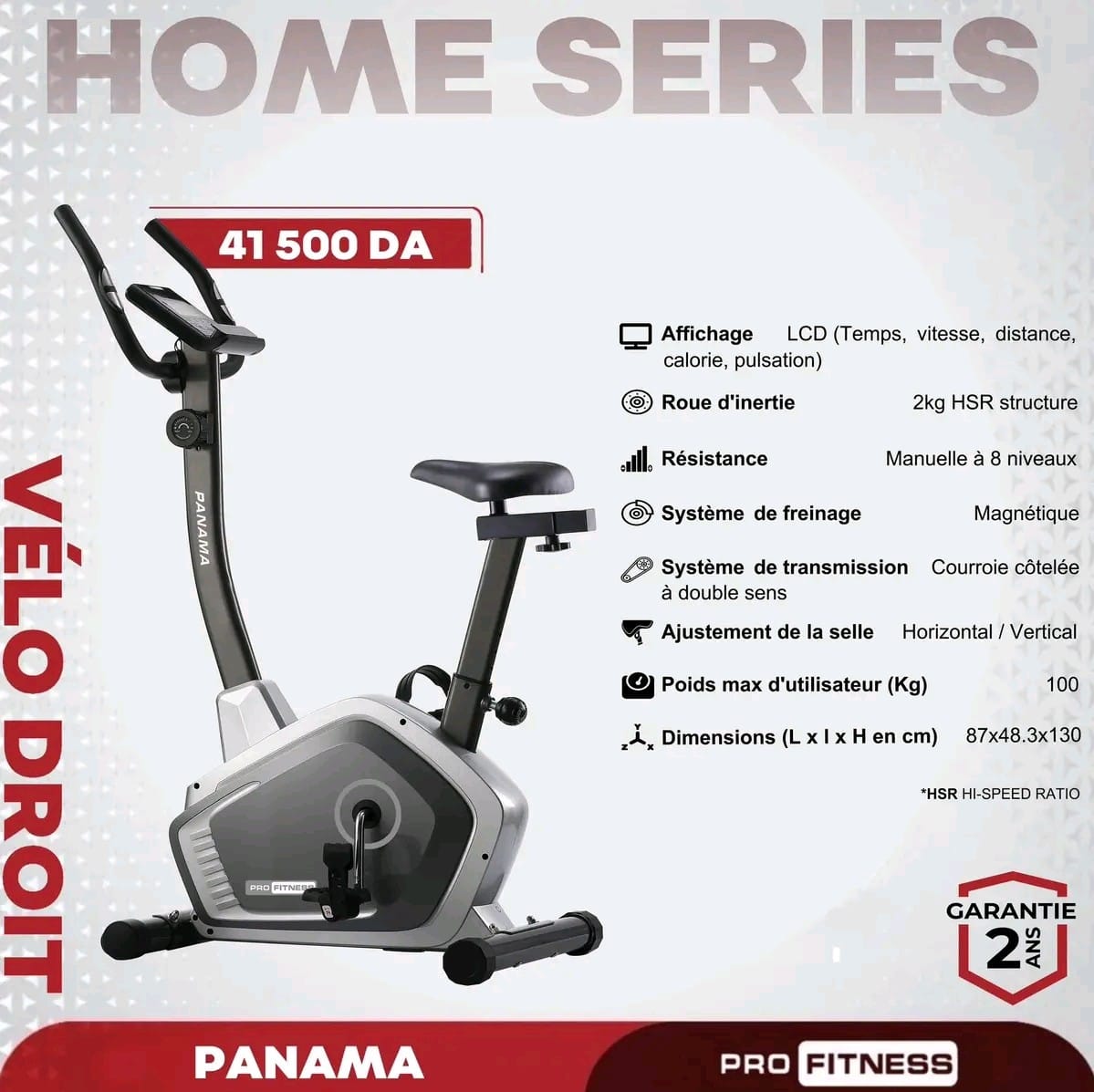 VÉLO DROIT - PANAMA PRO FITNESS